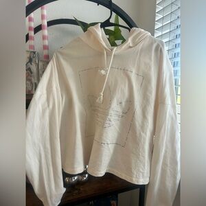 Women’s Adidas Cropped Crystal Gem Hoodie